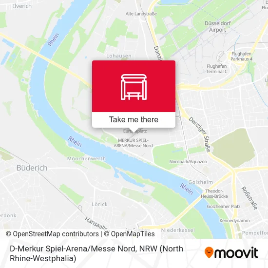 D-Merkur Spiel-Arena / Messe Nord map