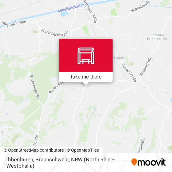 Карта Ibbenbüren, Braunschweig