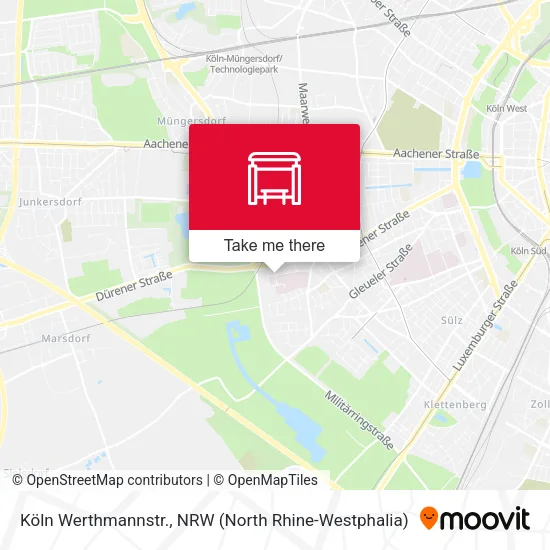 Карта Köln Werthmannstr.