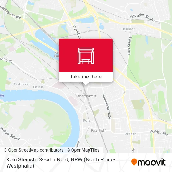 Карта Köln Steinstr. S-Bahn Nord