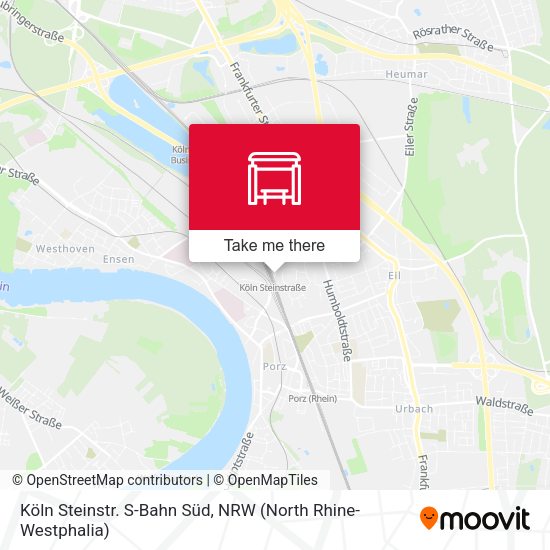 Карта Köln Steinstr. S-Bahn Süd