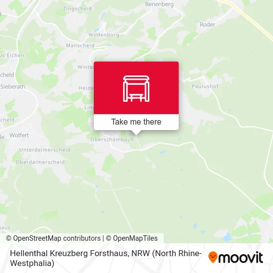 Hellenthal Kreuzberg Forsthaus map