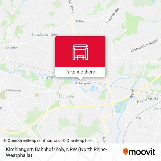 Kirchlengern Bahnhof/Zob map