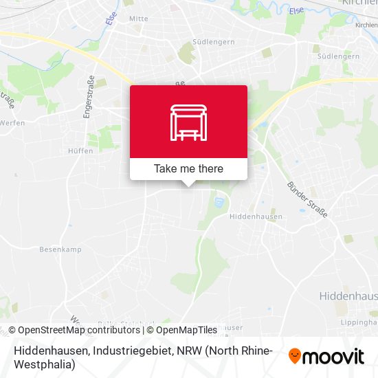 Hiddenhausen, Industriegebiet map