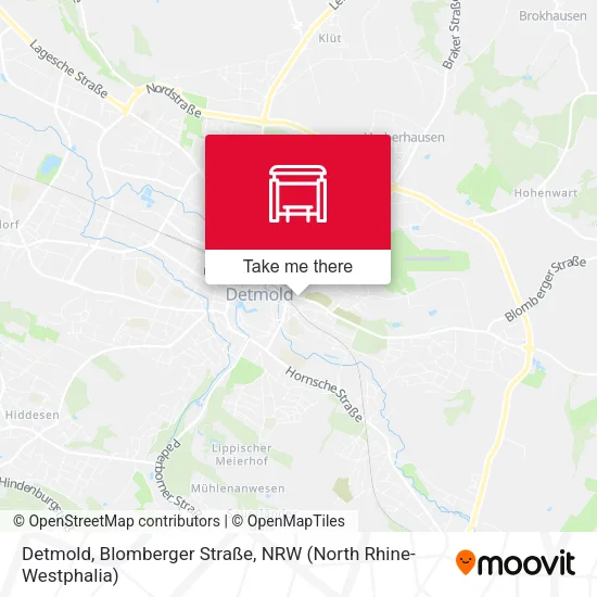 Карта Detmold, Blomberger Straße