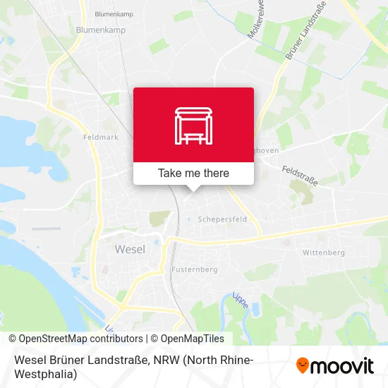 Карта Wesel Brüner Landstraße
