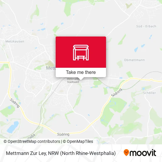 Карта Mettmann Zur Ley