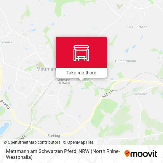 Карта Mettmann am Schwarzen Pferd