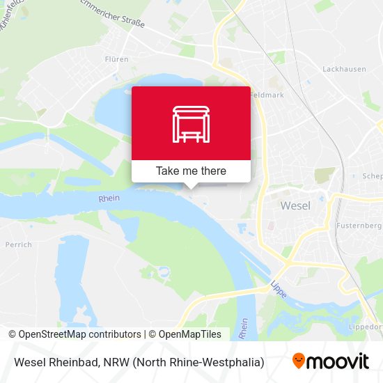 Карта Wesel Rheinbad