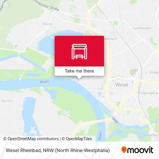 Карта Wesel Rheinbad