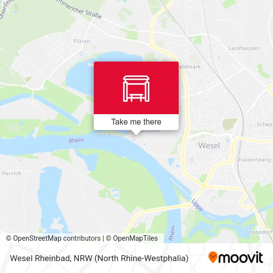 Карта Wesel Rheinbad