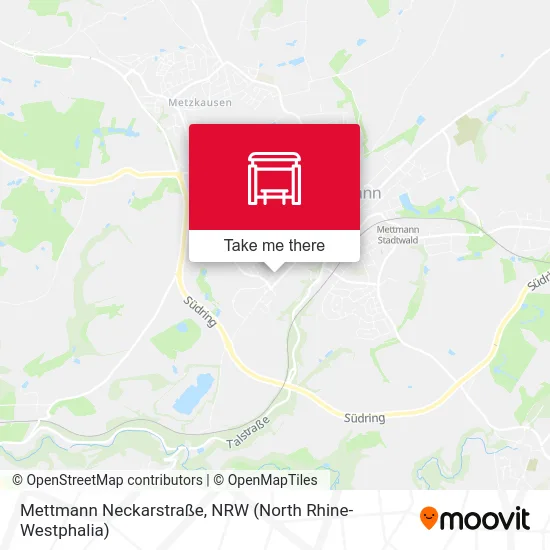 Mettmann Neckarstraße map