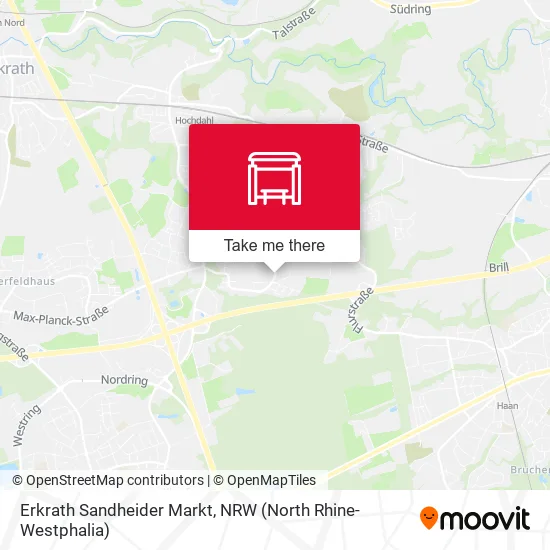Карта Erkrath Sandheider Markt