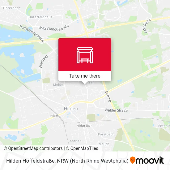 Hilden Hoffeldstraße map