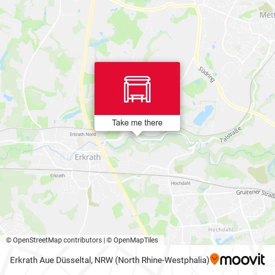 Карта Erkrath Aue Düsseltal