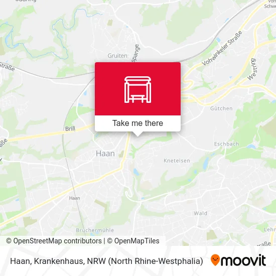 Haan, Krankenhaus map