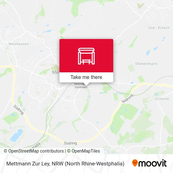 Карта Mettmann Zur Ley