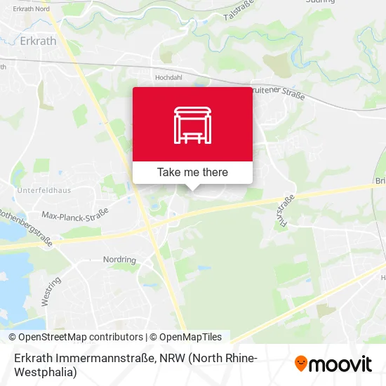 Карта Erkrath Immermannstraße