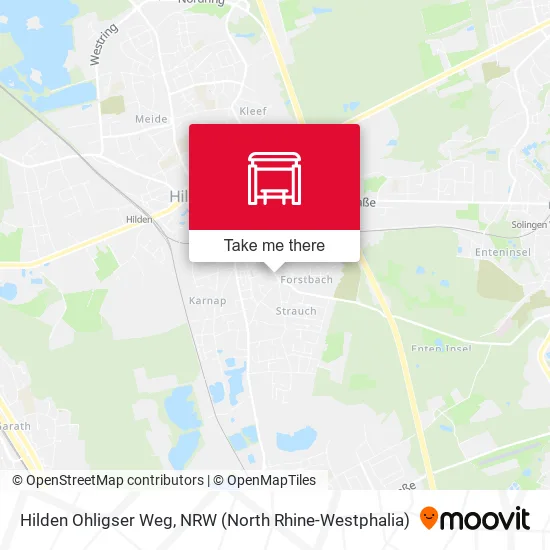 Карта Hilden Ohligser Weg