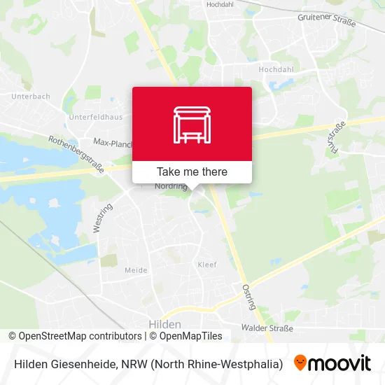 Hilden Giesenheide map