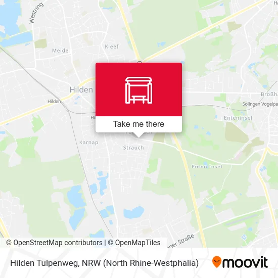 Hilden Tulpenweg map