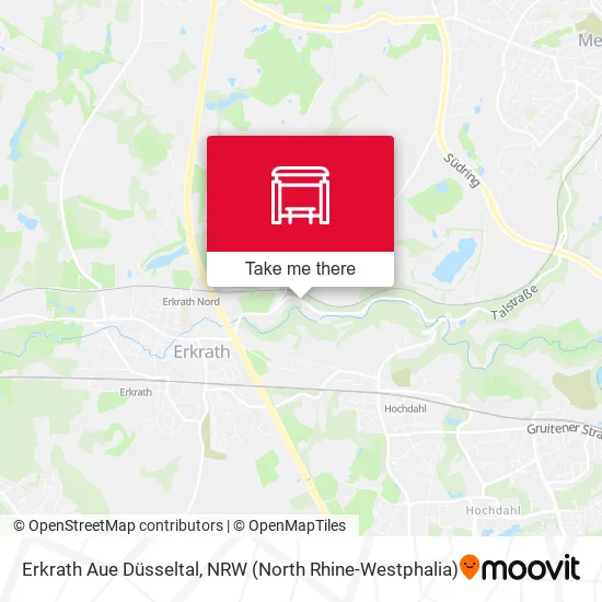 Карта Erkrath Aue Düsseltal
