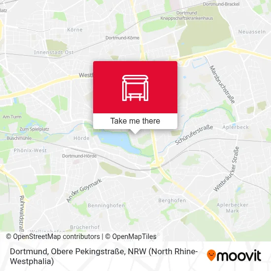 Dortmund, Obere Pekingstraße map