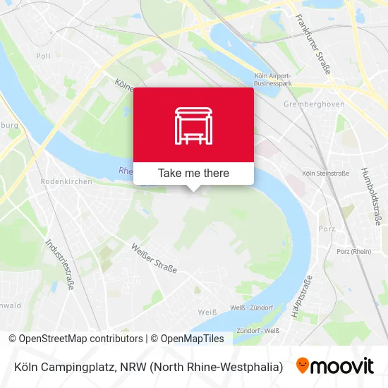 Köln Campingplatz map