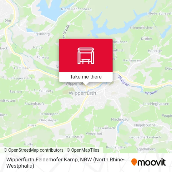 Wipperfürth Felderhofer Kamp map