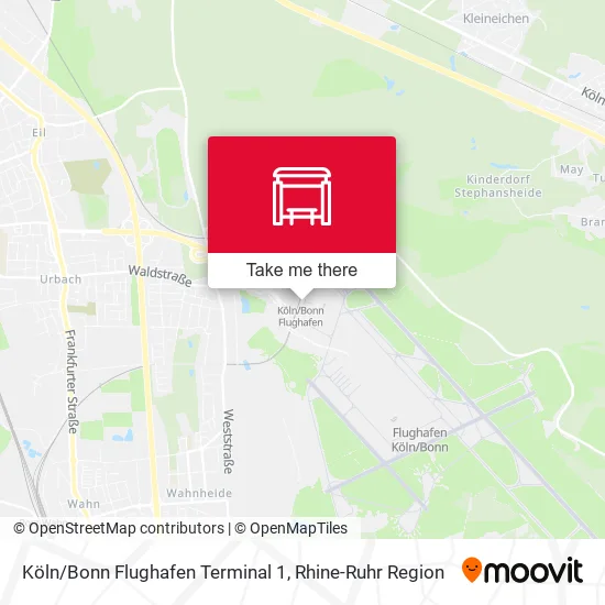 Карта Köln/Bonn Flughafen Terminal 1