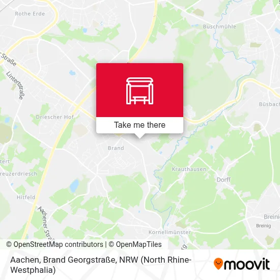 Aachen, Brand Georgstraße map