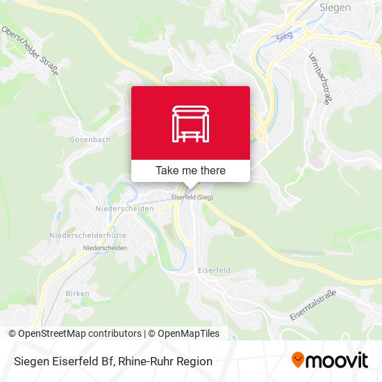 Карта Siegen Eiserfeld Bf