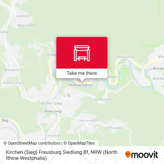 Kirchen (Sieg) Freusburg Siedlung Bf map