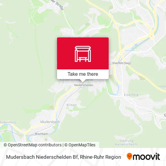 Карта Mudersbach Niederschelden Bf