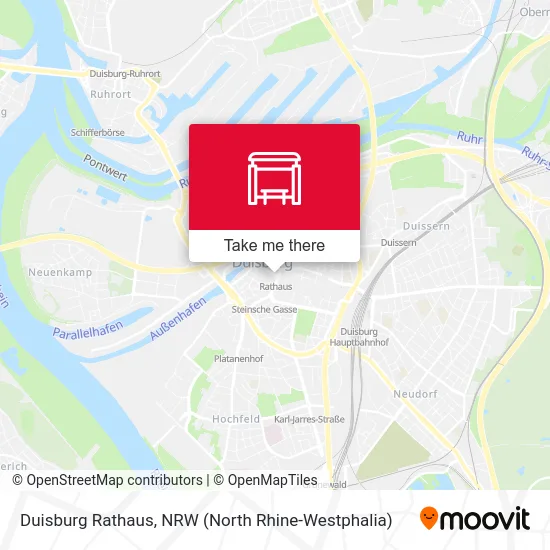 Duisburg Rathaus map