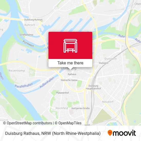 Duisburg Rathaus map