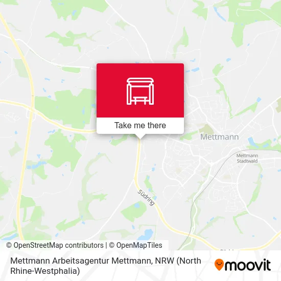 Mettmann Arbeitsagentur Mettmann map