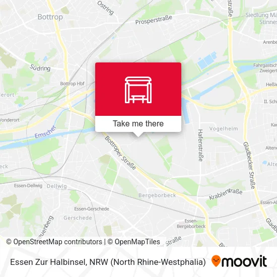 Карта Essen Zur Halbinsel