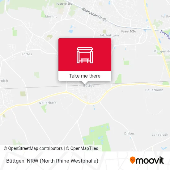 Büttgen map