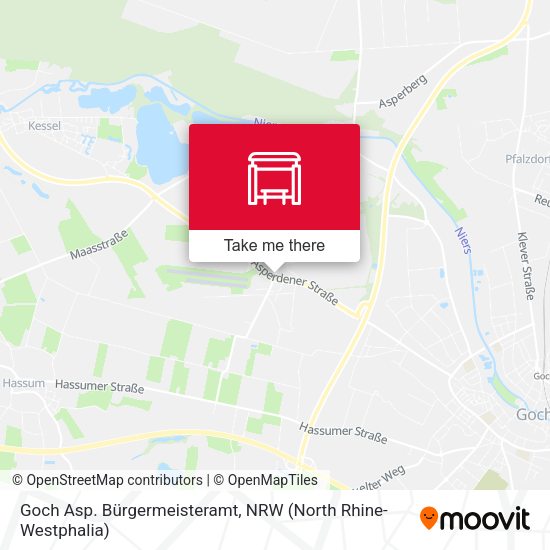 Карта Goch Asp. Bürgermeisteramt