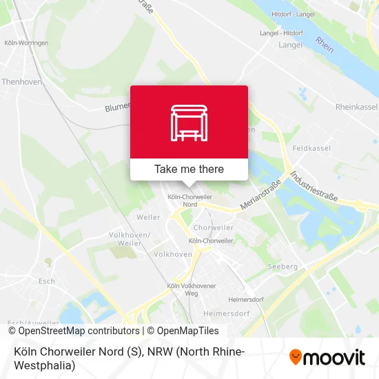 Köln Chorweiler Nord (S) map