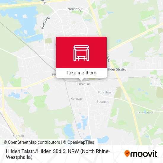 Hilden Talstr./Hilden Süd S map