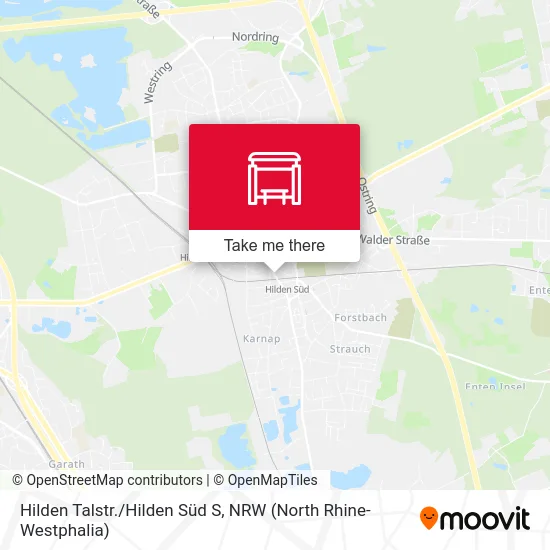 Hilden Talstr./Hilden Süd S map