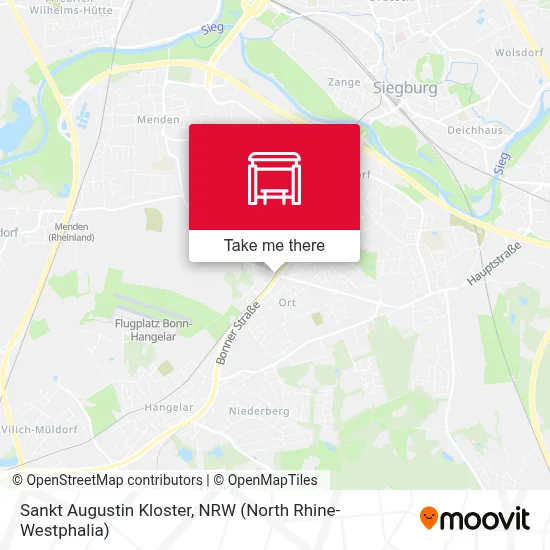 Sankt Augustin Kloster map