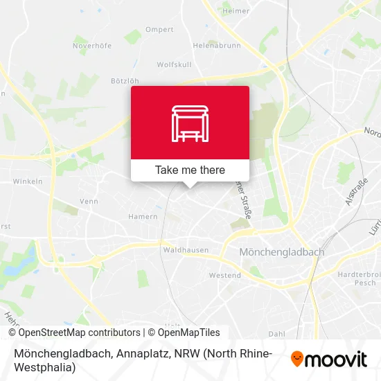 Карта Mönchengladbach, Annaplatz