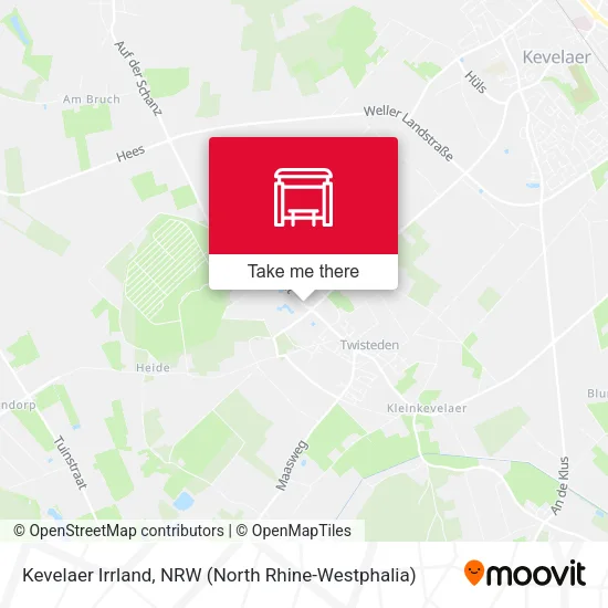 Kevelaer Irrland map