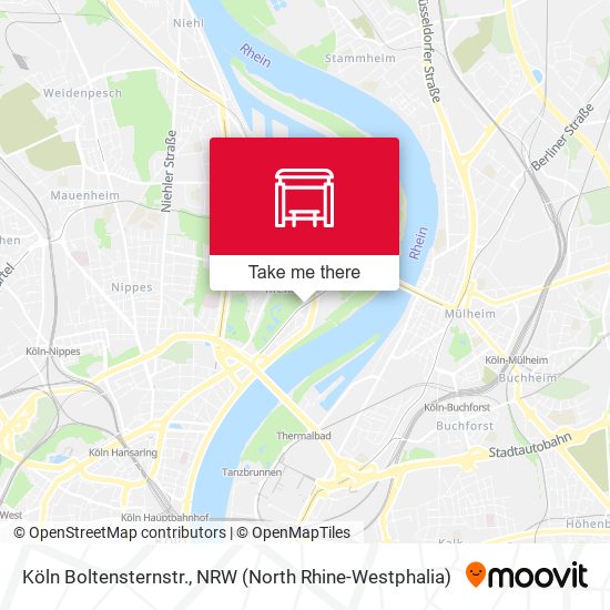 Карта Köln Boltensternstr.