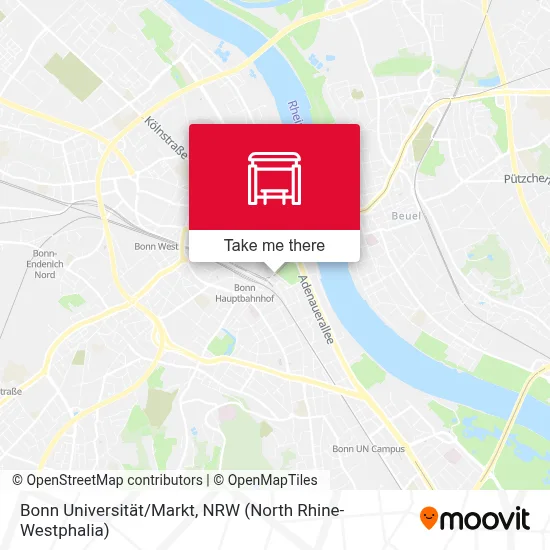 Bonn Universität/Markt map