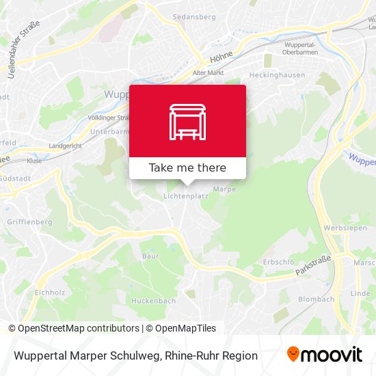 Wuppertal Marper Schulweg map