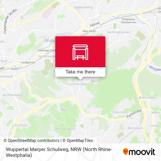Wuppertal Marper Schulweg map